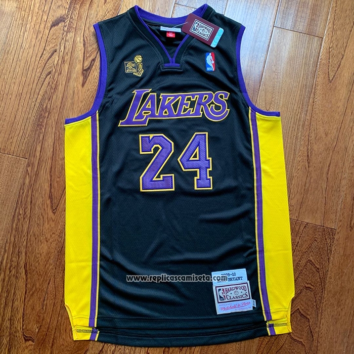 Camiseta Los Angeles Lakers Kobe Bryant #24 2017-18 Negro
